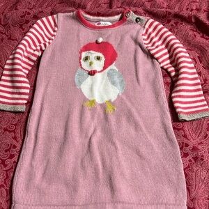 BABY BODEN winter sweater dress. Cotton/cashmere blend. 18-24m
